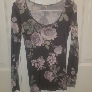 Ribbed Floral Longsleeve